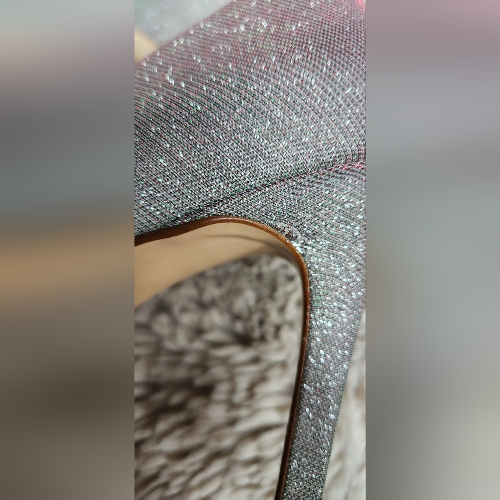 Paul Green Designer Iridescent Silver Heels - uk Size 6.5, us size 9 Worn 1 Time - Picture 12 of 13